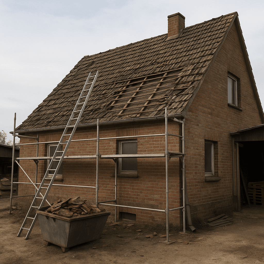 Dachneubau — Vorher